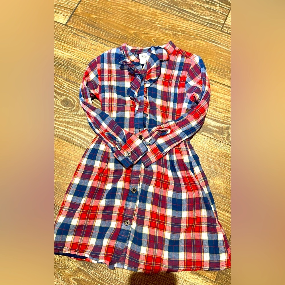 Rare editions flannel dress 4T
